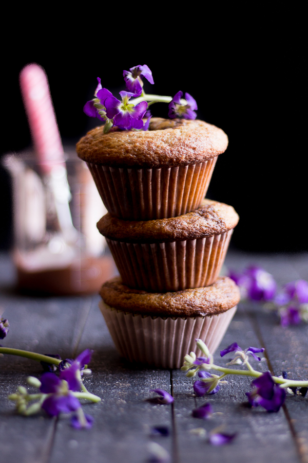 Nutella Swirl Banana Muffins.