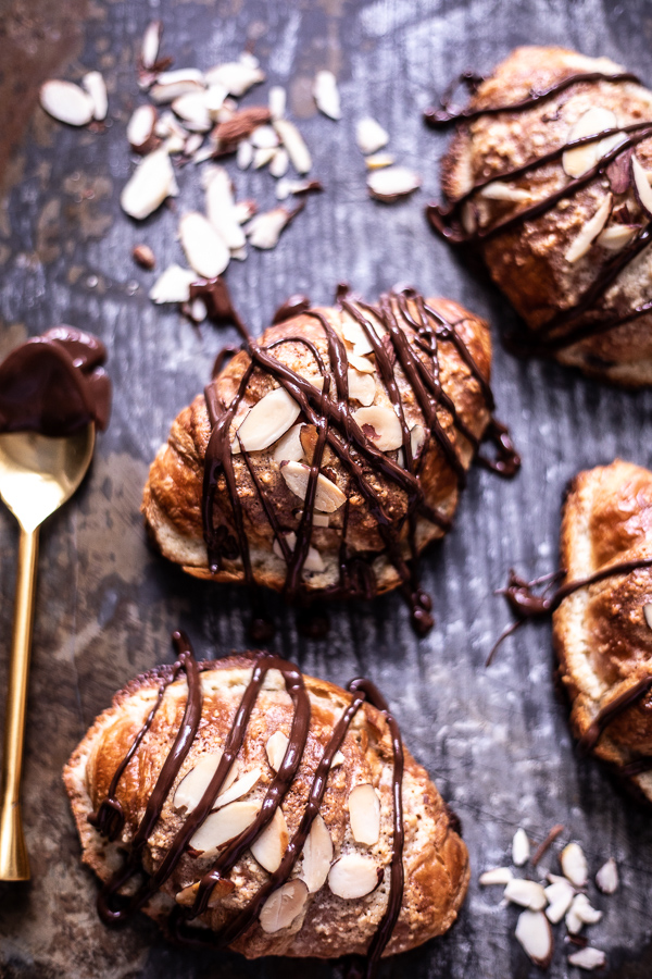 15-Minute Chocolate Almond Croissants.