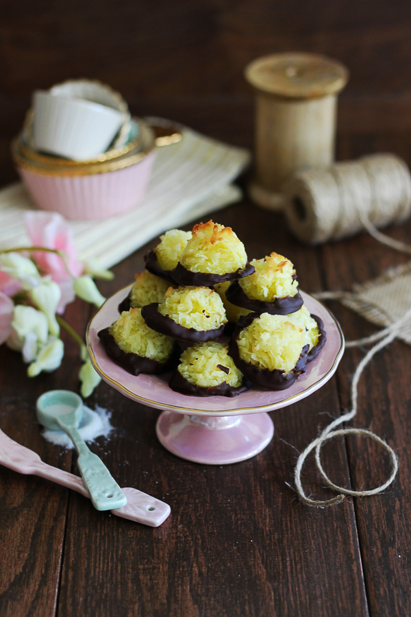 Chocolate-Dipped Coconut Macaroons 5 Ways (+ video)
