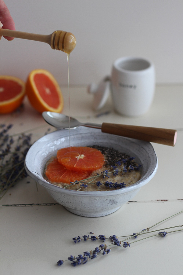 Blood Orange Honey Chia Oatmeal