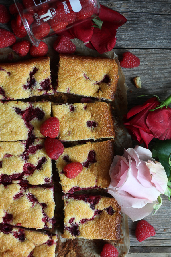 Sixteen Spoon Raspberry Vanilla Sheet Cake