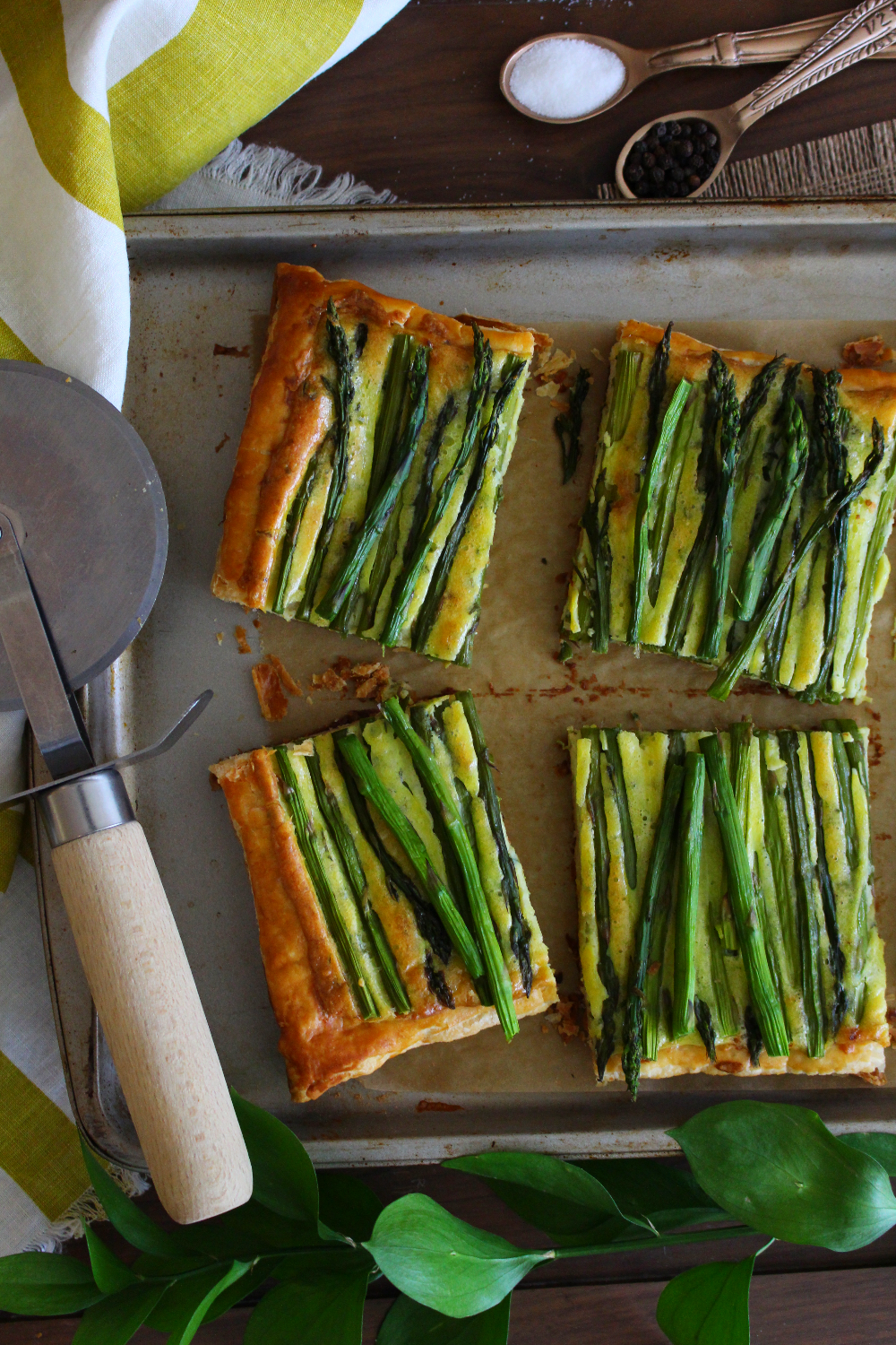 Roasted Asparagus and Chive Tart
