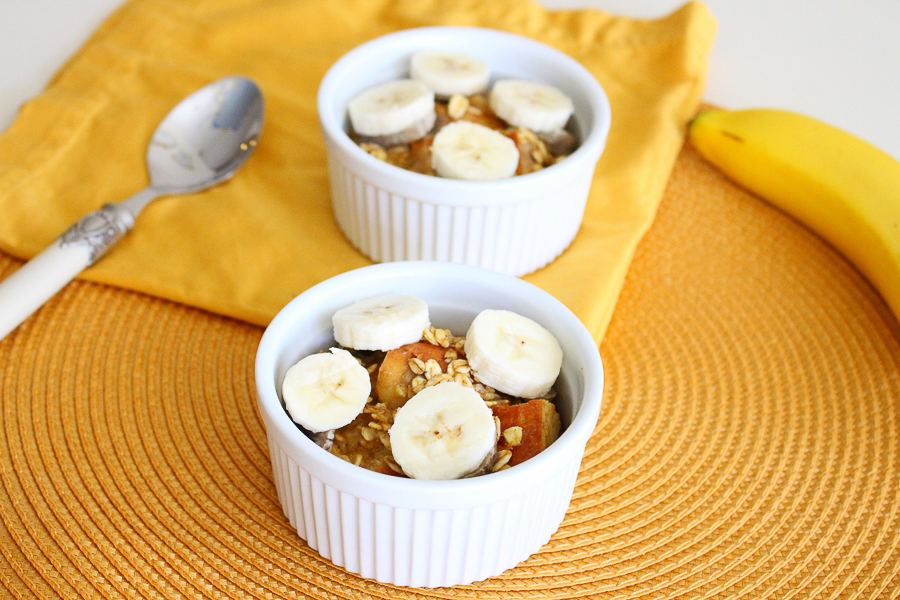 Baked Banana Oat French Toast (+ video)