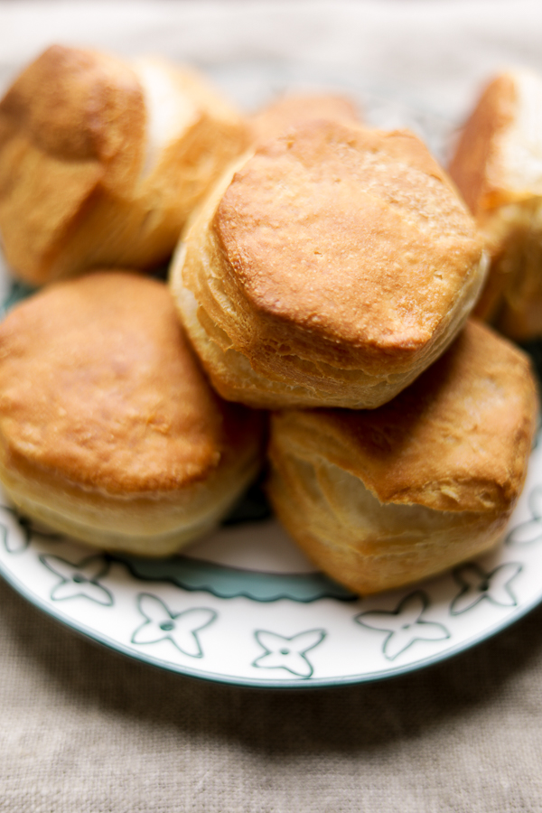 Buttery Flaky Biscuits.