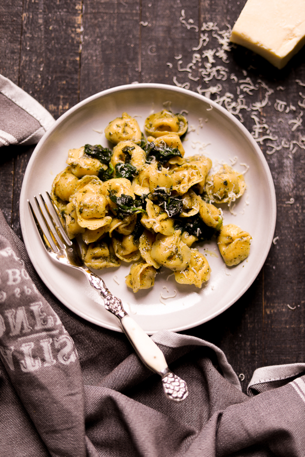 Easy Spinach and Herb Tortellini.