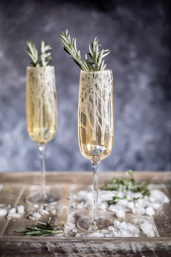 Winter Woods Rosemary Prosecco.