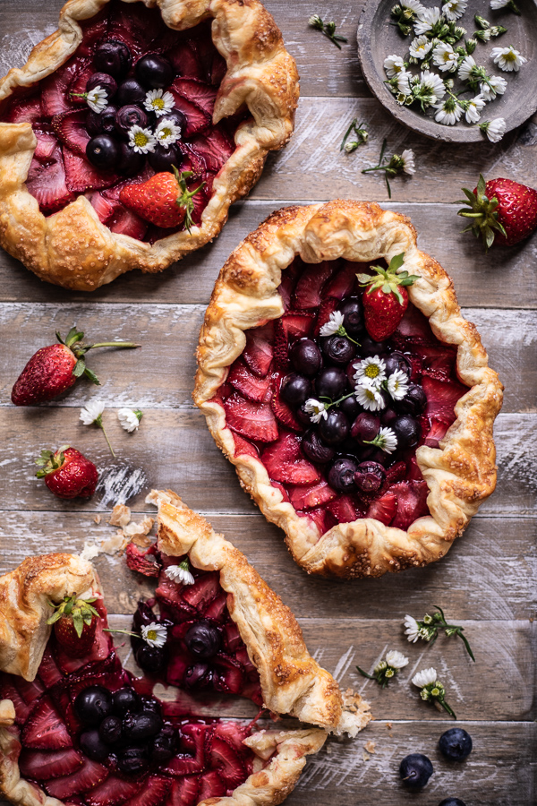 Double Berry Puff Pastry Galettes.