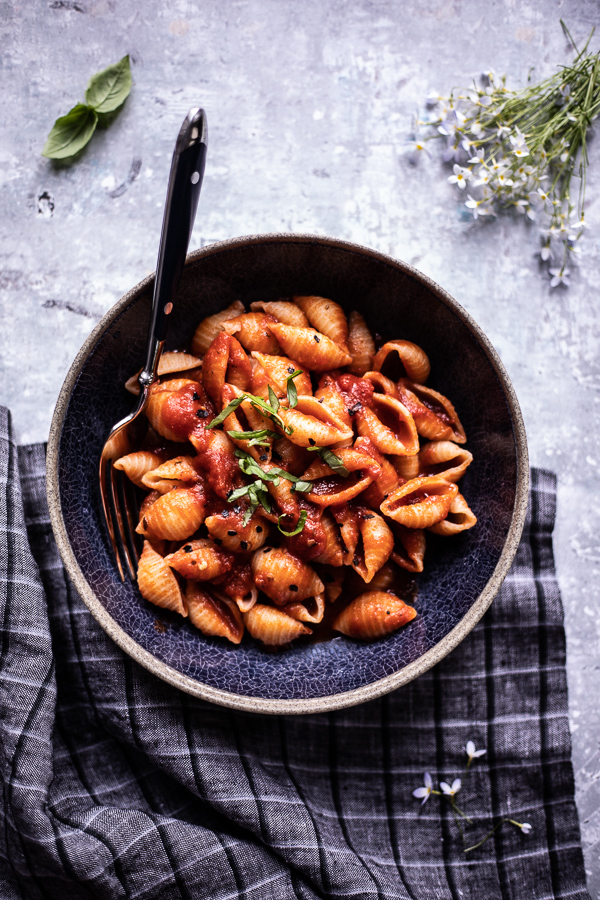 Conchiglie all’Arrabbiata.