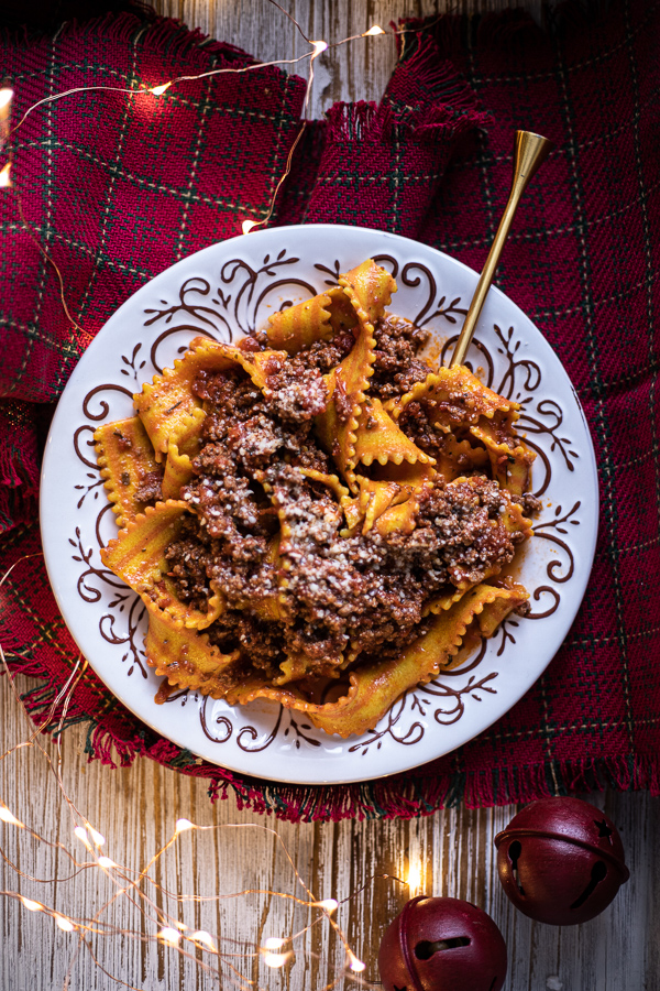 Pappardelle Bolognese.