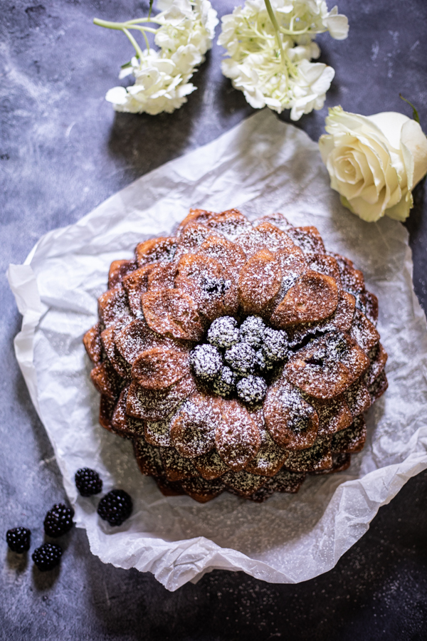 Blackberry Rum Bundt Cake.