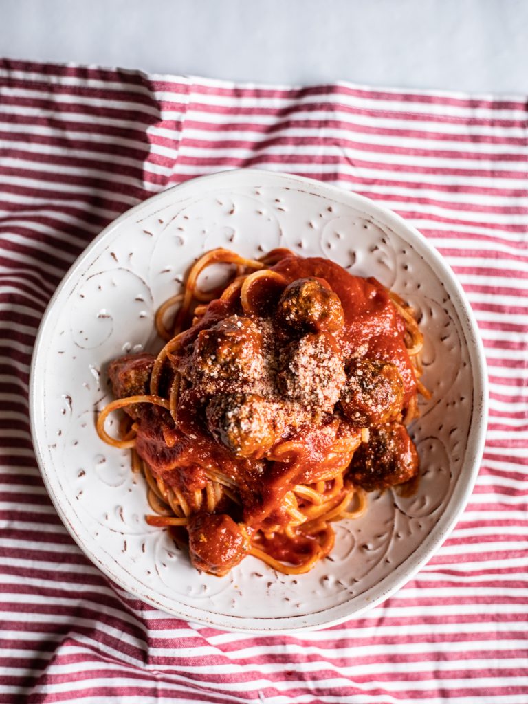 Spaghetti alla Chitarra con Pallotine.