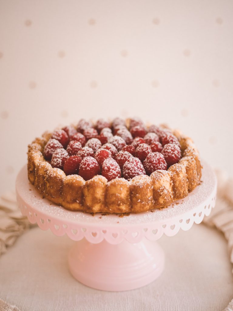 Raspberry Marzipan Cake.